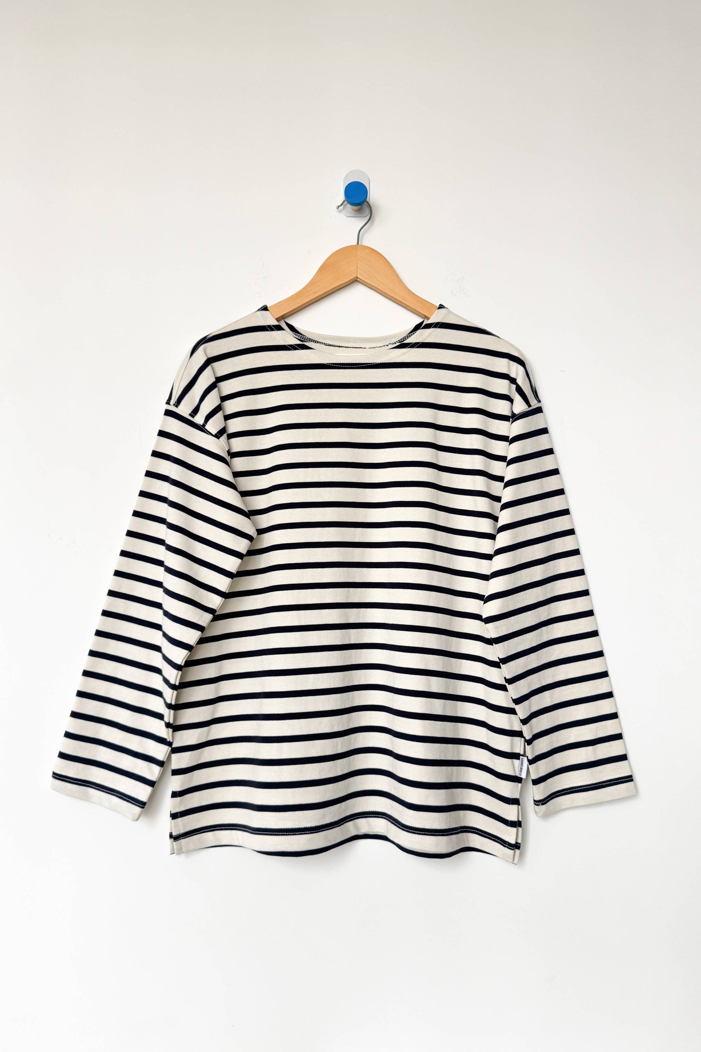 Marseille Top Blue Stripe On Cream