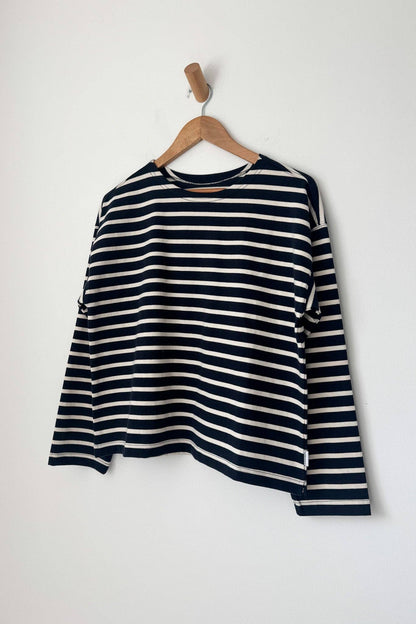 Sailor Top COFFEE STRIPE