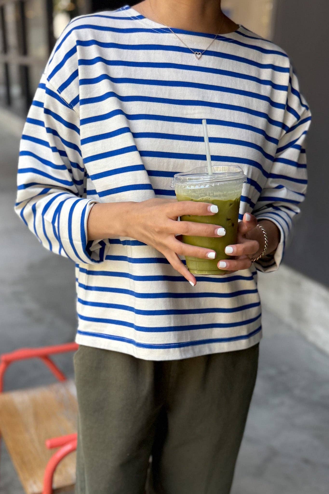 Sailor Top COFFEE STRIPE