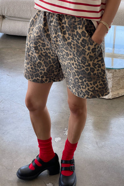 City Shorts Red Gingham