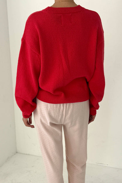 Milo Cotton Sweater in Blue