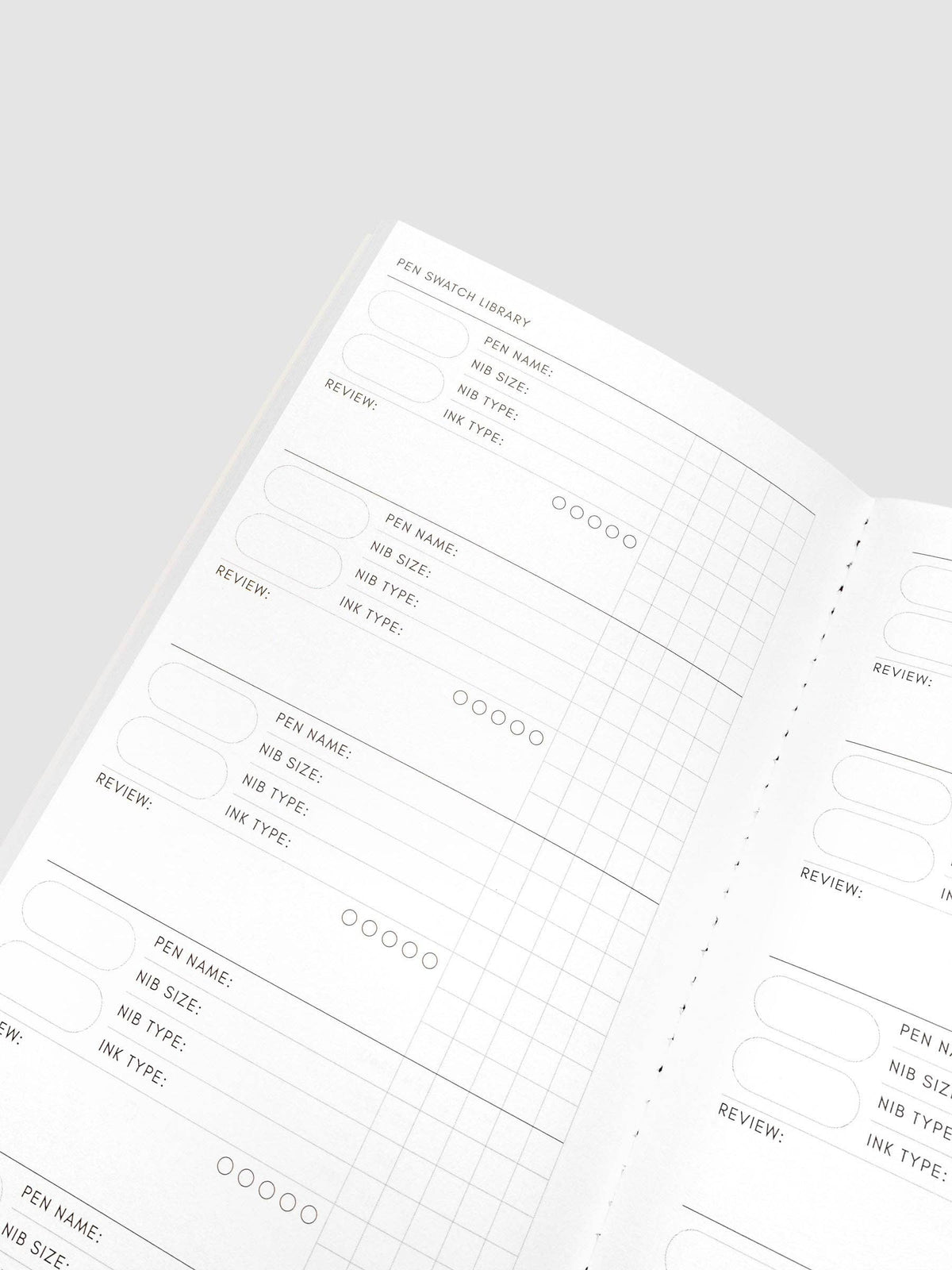 Travel Notebook | A5 Slim: Pen Swatch | Merlot