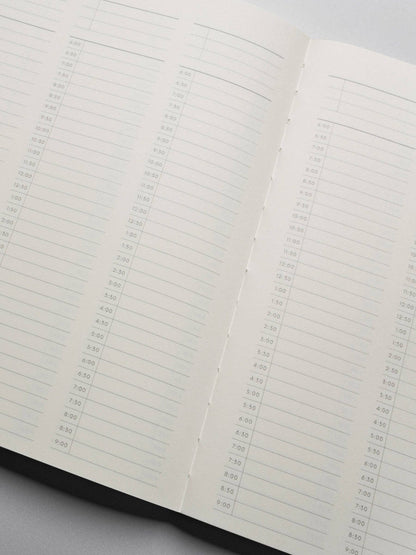 Perfect Bound Notebook | HP Classic: 30 Minute Time Block | Bordeaux