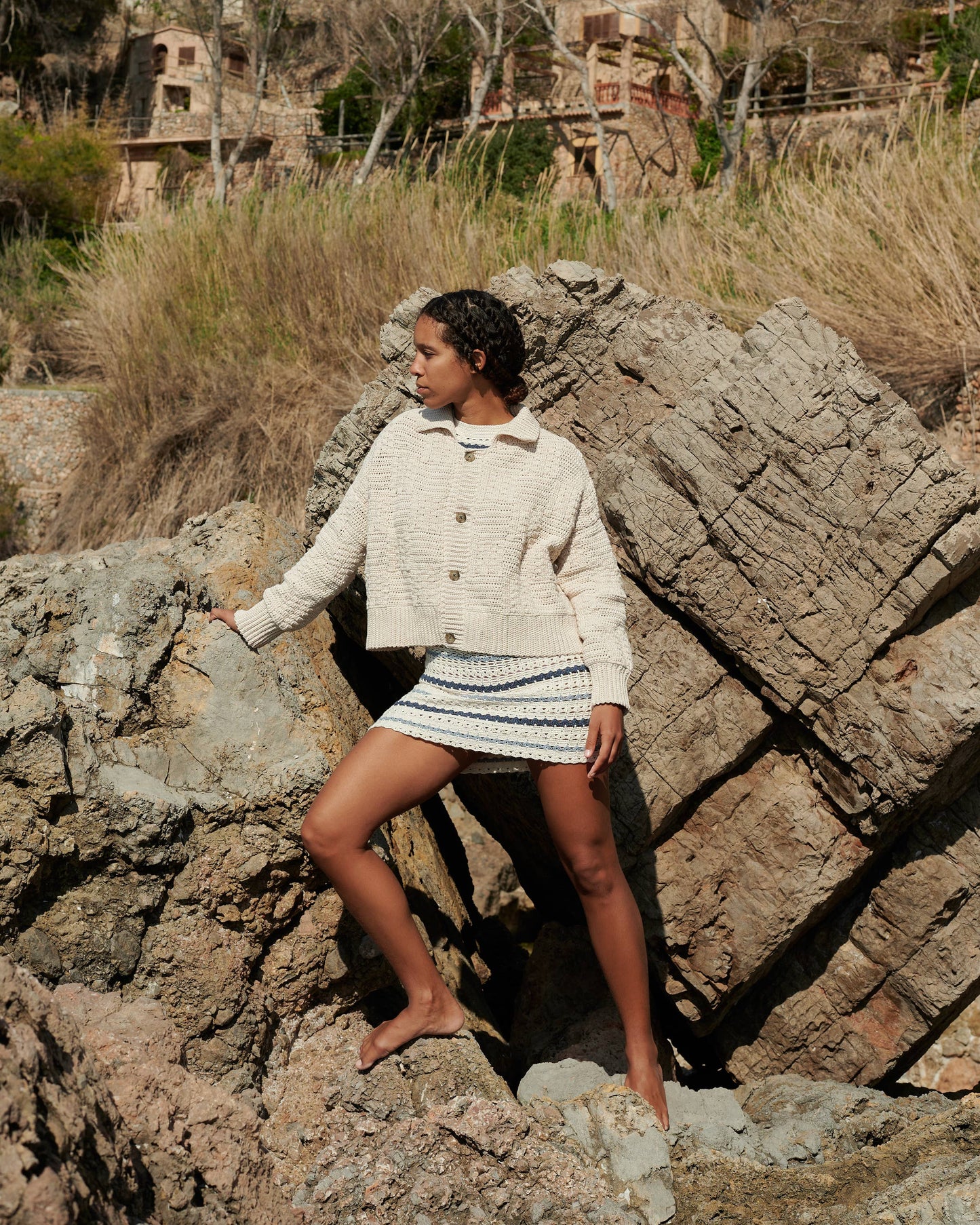 Prietema Jacket: Oat Milk / One Size