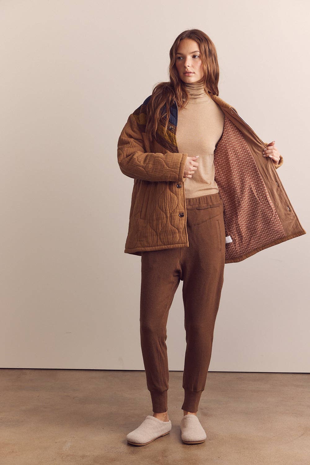 Cotton Bomber Jacket: Coco / Colorblock