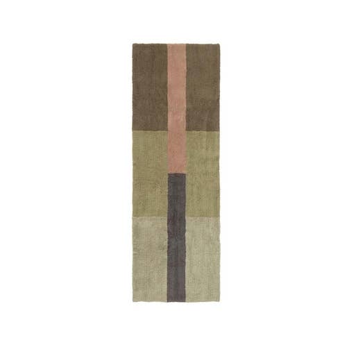 Wool Runner Rug Chroma Dusty Pink: 2' 7" x 7' 6"