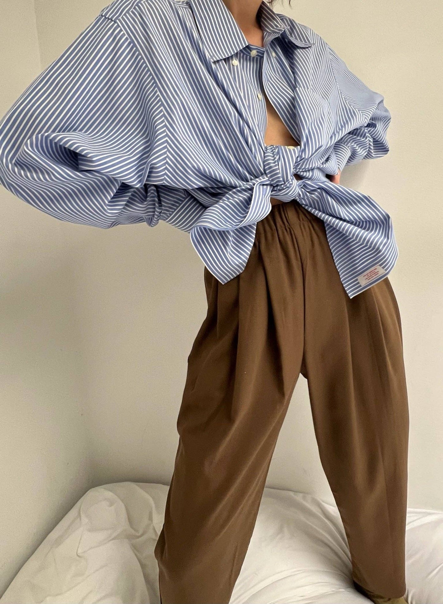 Lena Silk Canvas Pant: Black / S / 26"