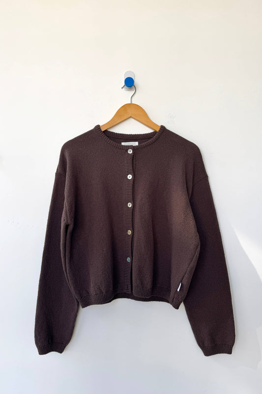 Cotton Leila Cardigan Brown