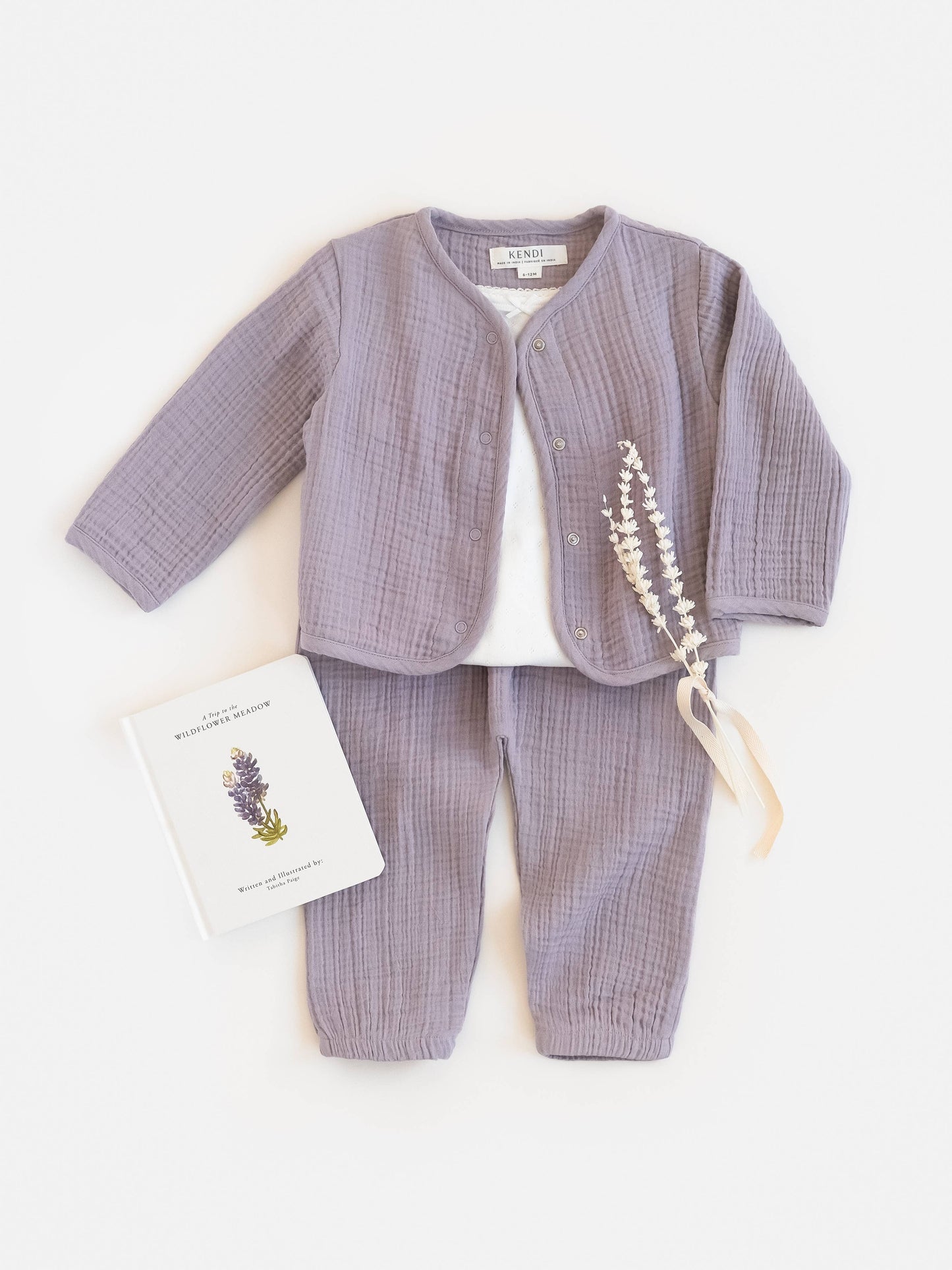 Organic Baby Marley Muslin Jacket - Lilla