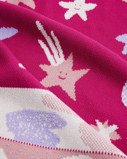 Night Sky - Knit Baby & Kid's Blanket - Cotton - Made in USA: Deep Space in Organic Cotton
