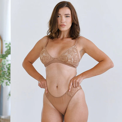 Cristal Tiger Leavers Lace Hipster Bottoms