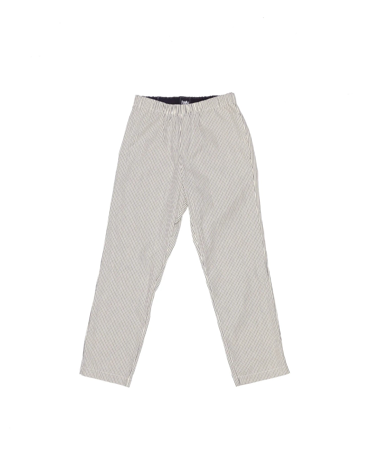Strausii Pant - Natural Pencil Stripe By LWN