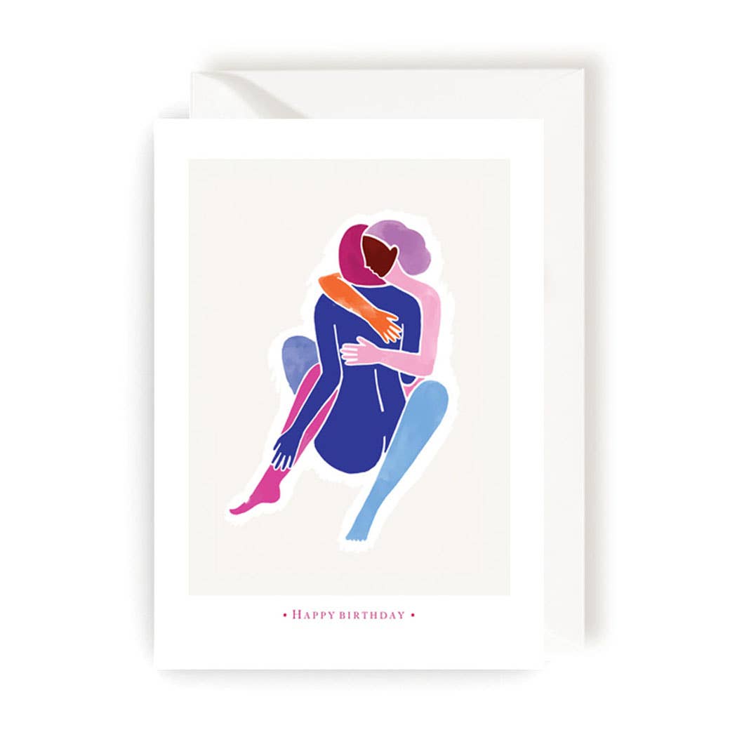 Happy Birthday Embrace Nudie Card