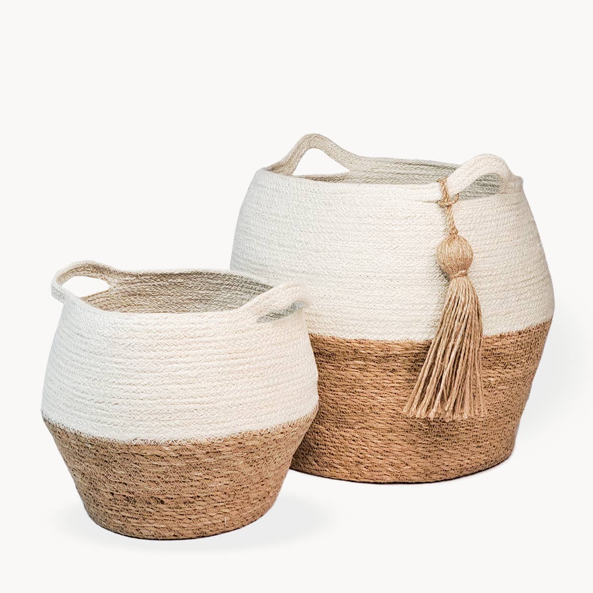 Handwoven Storage Basket l Agora Jar Basket-Large